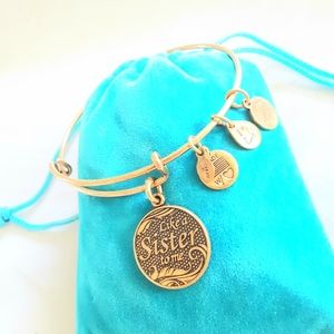 Alex and Ani LIKE A SISTER TO ME Charms Bracelet Adjustable Size